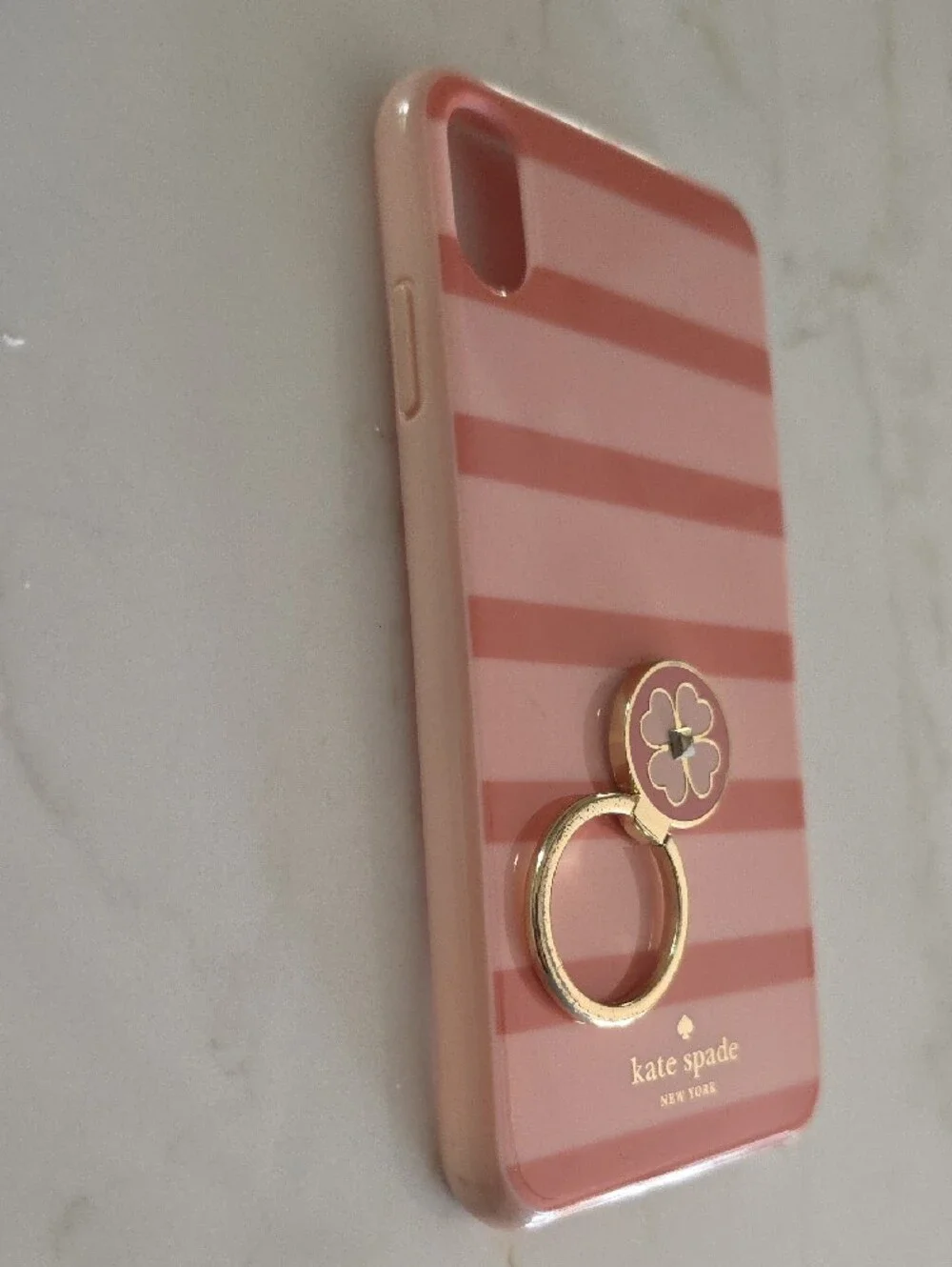 Kate Spade New York Stripe Case with Integrated Ring Stand for iPhone X / XS